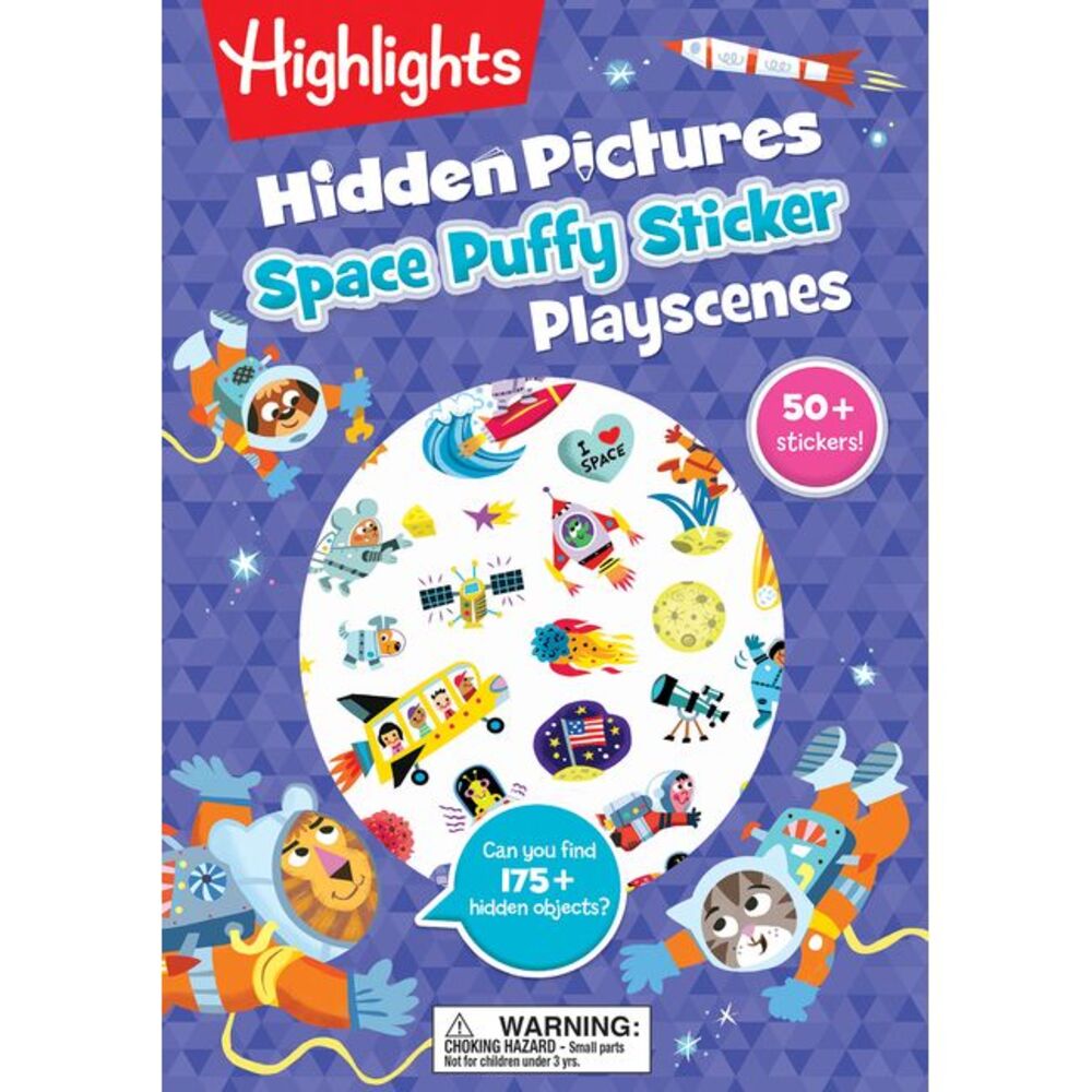 Space Hidden Pictures Puffy Sticker Playscenes -- Highlights